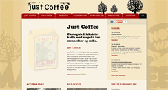 Desktop Screenshot of justcoffee.dk
