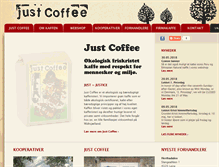 Tablet Screenshot of justcoffee.dk